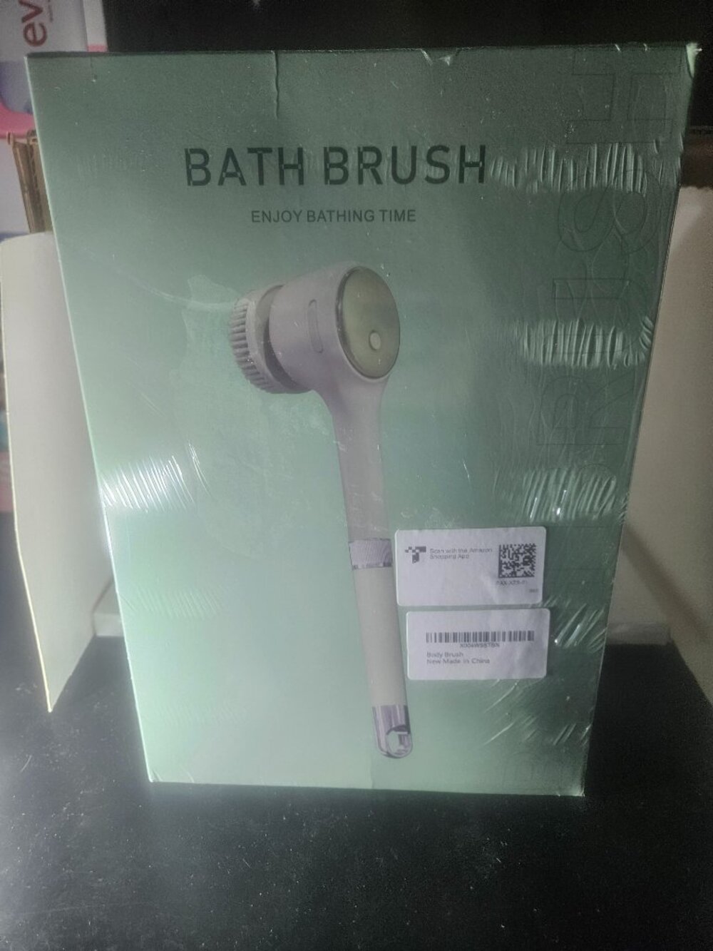 Bath brush electronic scrubber for body